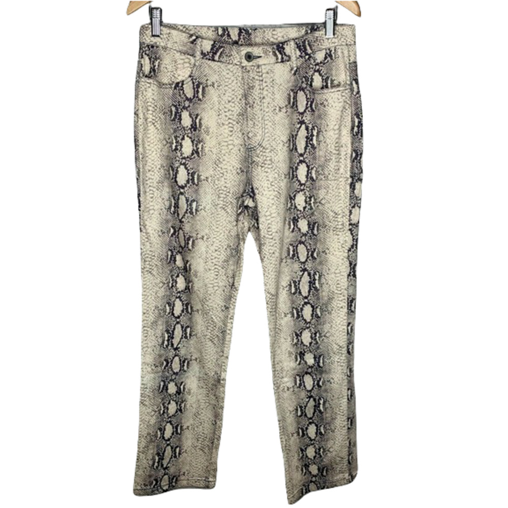 Current Air Anthropologie NEW NWT Snakeskin Pants Size Large B5-33
